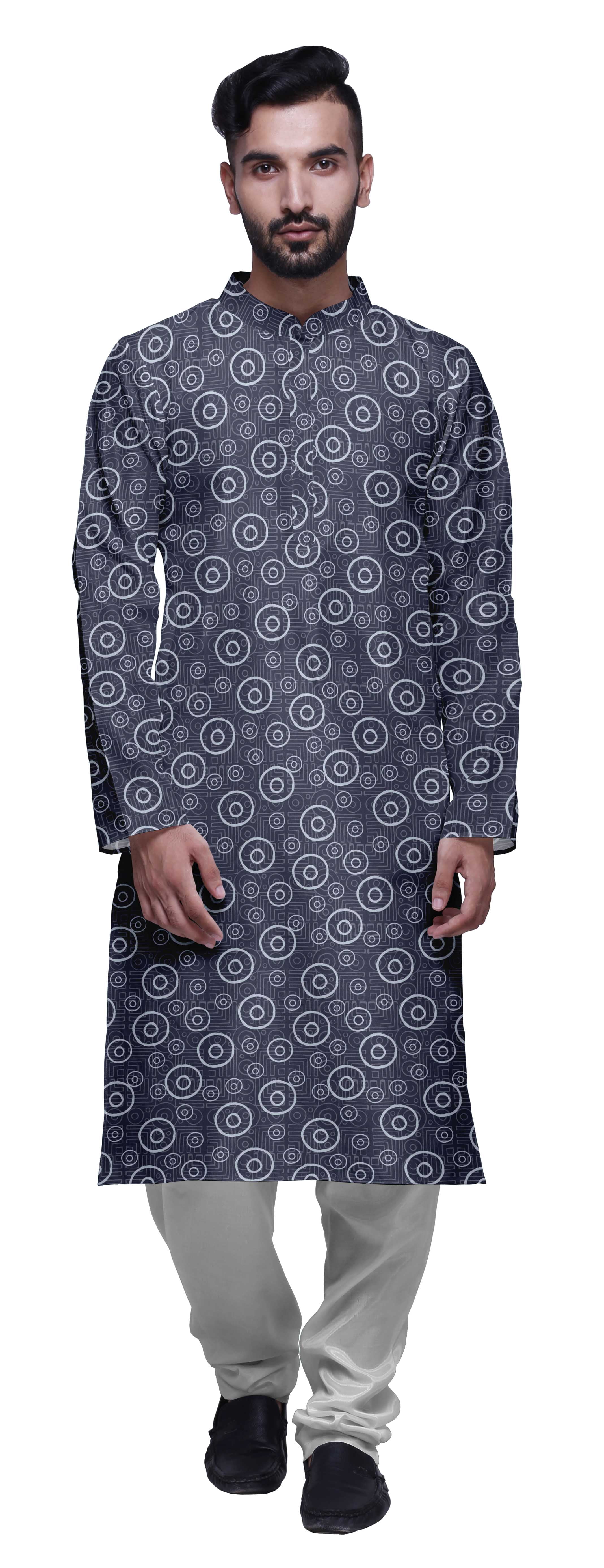 Atasi Kurta Imprimé de Designer pour Garçons Ensemble Kurta Pyjama Décontracté Vêtements d'Été