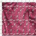 thumbnail image 4 of Soimoi Poly Georgette Fabric Leaves & Peony Floral Decor Fabric Printed Yard 52 Inch Wide, 4 of 5