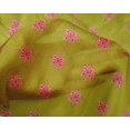 thumbnail image 4 of oneOone Silk Tabby Fabric Floral Block Printed Craft Fabric BTY 42 Inch Wide, 4 of 4