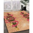 thumbnail image 3 of Ahgly Company Tapis de Zone Carré Lavable en Machine Jaune Orange, 8 Pieds Carré, 3 of 7