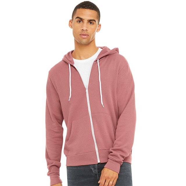 Bella + Canvas Sweat à Capuche Zippé en Polaire Éponge Unisexe