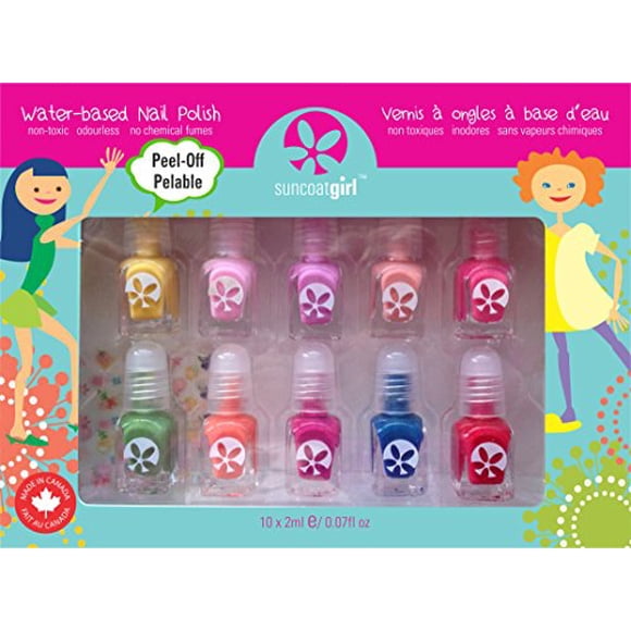 Suncoat Product Inc. Vernis à Ongles Pelable Non Toxique pour Enfants, Party Palette