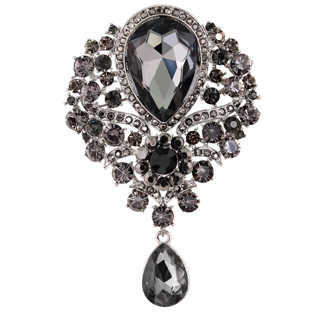 Heliisoer European And American Luxury Banquet Jewelry Drop Brooch