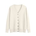 thumbnail image 4 of MeetoTime Women's Long Sleeve Lightweight Cardigans Open Front Button down Soft Knit Sweater Outwear, 4 of 7