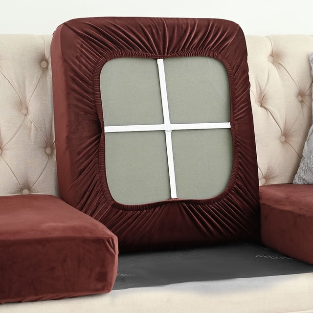 Cagogo under $5 Full Coverage Sofa Cover, Full Coverage Sofa Slipcover, Cat Scratch Resistant Sofa Cover, Stretchable Furniture Protector, Reversible Couch Cover, Living Room Sofa Protector