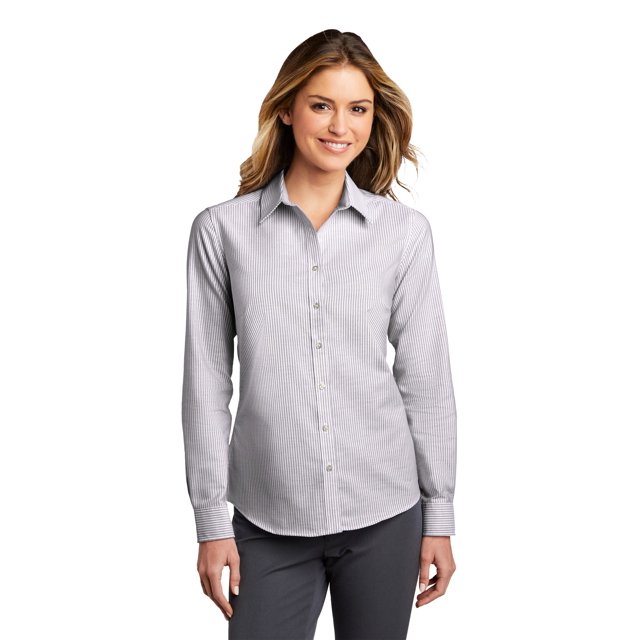 Port Authority Chemise à Rayures Oxford SuperPro pour Femmes - LW657