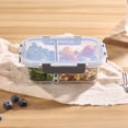 thumbnail image 3 of Mainstays Rectangle Glass Food Storage Container with Divider 980ML, 3 of 8