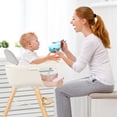 thumbnail image 2 of 3 in 1 Convertible Baby High Chair, Toddler Dining Chair w/3-Position Adjustable Food Tray, 5-Point Harness & Adjustable Seat Height, Gray, 2 of 6