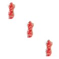 thumbnail image 3 of relayinert Belle Robe en Dentelle Florale Applique Patch pour Robes de Mariage Uniques Robe de Mariage Unique Applique en Dentelle Rouge 3Ensemble, 3 of 6