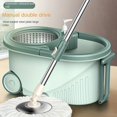 thumbnail image 3 of 1 Set, Household Spin Mop And Bucket Set With 2/4 Mop Cloth, Household Rotating, 3 of 5