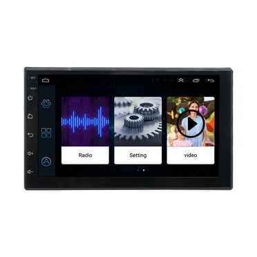 Lksixu Car Accessories Radio Stéréo de Voiture Double Din android avec Bluetooth GPS Écran Tactile HD 7 Pouces dans le Tableau de Bord Récepteur Radio FM Support WiFi USB android IOS Miroir Lien Accessoire Intérieur de Voiture