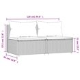 thumbnail image 4 of vidaXL Canapés de Jardin avec Coussins 2 Pcs Poly Rotin Marron, 4 of 5