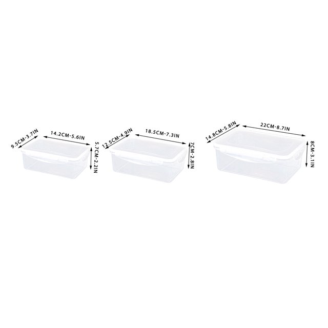 EGNMCR Lunch Bags for Women Lunch Box Bento Box Plastic Transparent Fruit And Vegetable Storage Box Sealed Lunch Box Storage Tank