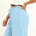 thumbnail image 4 of AUNVITO Women's Plus Size Casual Drawstring Sweatpants with Pockets for Sporty and Comfortable Style, 4 of 6