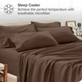 thumbnail image 3 of Bare Home Pillowcase Set - Premium 1800 Collection - Double Brushed - Ultra Soft - King Size, Cocoa, 4 Count, 3 of 7