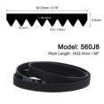 thumbnail image 2 of Unique Bargains 560J8 PJ V-Ribbed Belt, EPDM Industrial Transmission Serpentine Belt, 56' Length x 0.74' Width, 2 of 5