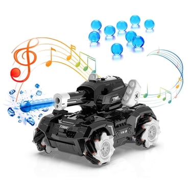 EGNMCR CARS Modèle de Voiture Poignée Télécommande Bombe à Eau Réservoir Télécommandé Véhicule Télécommandé Dérive Véhicule de Combat Réservoir RC Cadeaux d'Anniversaire pour Enfants