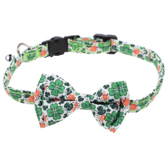 Shisuyan Bowknot Design Cat Collar Decorative Pet Collar Pet Cat Neck Belt (Green)