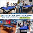 thumbnail image 3 of GloryStar 6Ft/7Ft Folding Pool Table, Portable Pool Table, Billiard Table Set Includes Balls, Cues, Chalks and Brush, for Family Game Room, Adult Rrec Room, Basements, 3 of 7