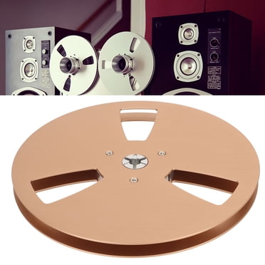 7 Inches Aluminum Blank Tape Reel for Reel to Reel Recorder, 3 Holes Empty Tape Reel for Reel to Reel Tape, Improve Sound Quality
