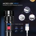 thumbnail image 2 of LED Flashlight Rechargeable Tactical Flashlights High Lumens Super Bright Flashlight Zoomable Waterproof Powerful Flash Lights for Outdoor Emergency Camping Biking, 2 of 7
