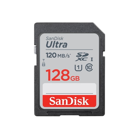 SanDisk 128GB Ultra SDXC UHS-I Memory Card - 120MB/s, C10, U1, Full HD, SD Card - SDSDUN4-128G-GN6IN