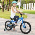 thumbnail image 2 of Costway 18" LED Lighted Kids Bike with Adjustable Seat Coaster Brake Training Wheels Navy Patented, 2 of 10