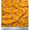 thumbnail image 1 of Soimoi Poly Georgette Fabric Text,Floral & Eiffel Tower Architectural Print Sewing Fabric Yard 52 Inch Wide, 1 of 3
