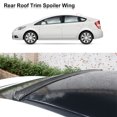 thumbnail image 4 of Unique Bargains 59' Carbon Fiber Pattern Car Rear Spoiler Wing Rubber Lip Tail Trunk Roof Trim Sticker Carbon Fiber, 4 of 9