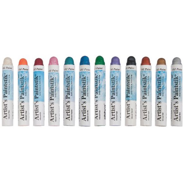 Jack Richeson Shiva Oil Paint Stick, Iridescent Colors, Set of 12