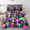 thumbnail image 1 of YST, Cosmic, Mushroom Bedding Set, 7-Piece, Rainbow Stars, Botanical, King, 1 of 4