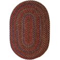 thumbnail image 1 of Katherine Multi Indoor/Outdoor Oval Braided Rug, 2 by 4-Feet, Burgundy, 1 of 10