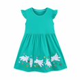 thumbnail image 2 of XDZJLR Robes pour Filles Manches Longues Automne Automne Coton Décontracté Floal Chemise en Jersey, 2 of 7