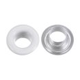 thumbnail image 4 of Unique Bargains 100PCS Grommets Eyelets 1/6 Inch (4mm) ID Hole Metal Self Backing Eyelet with Washers for Leather White, 4 of 7