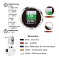 thumbnail image 4 of 85mm 6 in 1 Multi-functional Digital Gauge GPS Fuel Level Water Temp Oil Pressure 0~10Bar With Alarm For Car Boat Tacho meter ,Wide Applicability, 4 of 7