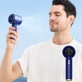 thumbnail image 1 of Limited Time Deal Iumwxz New 100 Speed Handheld Fan with USB Charging 3000mAh Mini Portable Turbo Digital Display Small Fan Travel Fan Rechargeable Fan Room Decor, 1 of 8