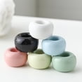 thumbnail image 4 of WIFKLSIIPG Urbanstrive Sleek Mini Ceramics Toothbrush Holder Stand for Bathroom Vanity Countertops(Blue), 4 of 8