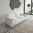 thumbnail image 1 of The Magic Home Canapé Sectionnel Modulaire au Sol en Chenille à 2 Places, Beige, 1 of 12