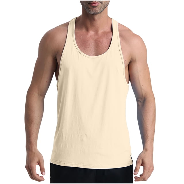 Besolor Men's Workout Tank Tops Sleeveless Summer Shirts Quick Dry Running Gym Bodybuilding Muscle Tees
