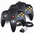 thumbnail image 5 of Nintendo 64 - Système de Jeu N64 avec 2 Manettes RétroFam N64 Noires, Donkey Kong et Diddy Kong Racking (Remis à Neuf), 5 of 5
