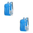 thumbnail image 1 of kurtrusly 1/2/3/5 Nylon Waterproof And Durable Camping Hiking Backpack For Convenient Travel Making Easy To Fold BLUE 2PCS, 1 of 6