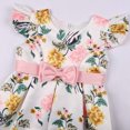 thumbnail image 4 of Robe Funicet pour Bébé Fille, Nœuds pour Bébé Fille, Petite Robe Imprimée à Manches Volantées pour Filles avec Nœud, Petites Robes de Soirée de Fête pour Fille, Robe de Fête, Robe de Fête pour Fille, 4 of 8