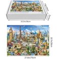 thumbnail image 3 of ZECATL Puzzles 1000 Pieces for Adults European Landmarks Difficult and Challenge Jigsaw Puzzle, 3 of 6