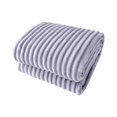 thumbnail image 2 of PRETXORVE Flannel Fleece Throw Blanket Warm and Soft Striped Couch and Bed Blanket Cozy Microfiber Ribbed Sofa for All Season, 2 of 7