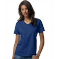 thumbnail image 1 of Hanes 5780 Coupe Décontractée Femmes Comfortsoft T-Shirt à Col en V 3TG Bleu Royal Foncé, 1 of 2