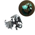 thumbnail image 2 of Little Flying Dragon Opening Ring Fashionable Dinosaur Luminous Ring Hip Hop Creative Jewelry, 2 of 9