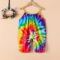 thumbnail image 3 of Toddle Sleeveless Jumpsuit with Tie-dye Pattern Printing Elastic Closure Clothing, 3 of 3