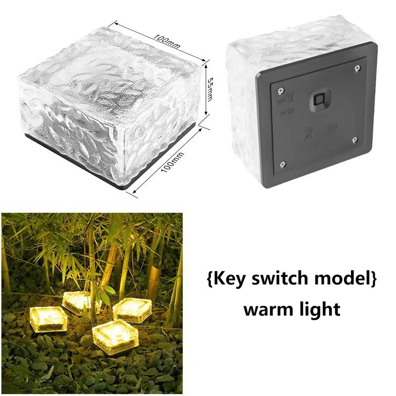 Cagogo Solar Garden Lights, Waterproof Outdoor Landscape Lighting, Decorative Solar Powered Lights for Garden Yard Patio, Color Changing LED Solar Lamps for Lawn Pathway Decor
