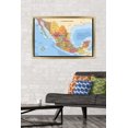 thumbnail image 3 of Map - Mexico Wall Poster, 22.375" x 34" Framed, 3 of 4