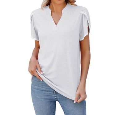 Cathalem T-Shirts pour Femmes, T-Shirt Graphique à Imprimé, Cadeau de la Saint-Valentin, Manches Courtes, Hauts Tee, Blanc m